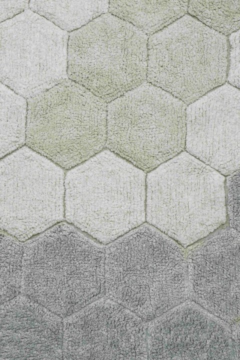 Dywan Bawełniany Okrągły Plaster Miodu – Szałwiowy Błękit – Śr. 140 cm