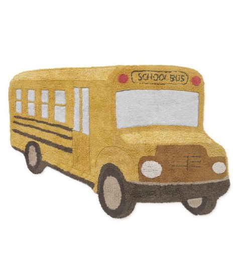 Dywan Bawełniany Autobus Szkolny – Żółty – 130x90 cm