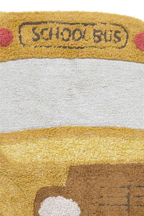 Dywan Bawełniany Autobus Szkolny – Żółty – 130x90 cm