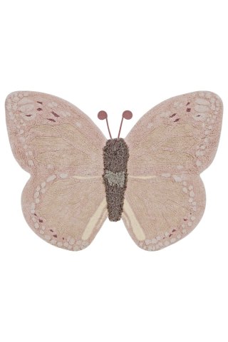 Dywan Bawełniany Motyl – Różowy – 120x90 cm