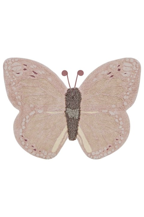 Dywan Bawełniany Motyl – Różowy – 120x90 cm