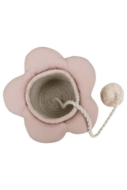 Kosz Bawełniany na Zabawki - Kwiatek z Grą Zręcznościową – Śr. 15 cm