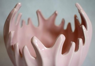 Wazon Ceramiczny - Różowy – 15 cm