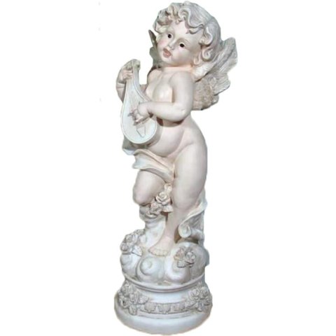 Rzeźba Dekoracyjna Anioł z Lirą – 82 x 27 cm