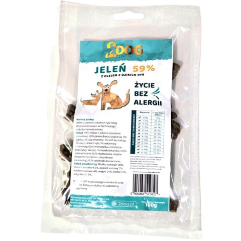 Karma z Jeleniem – Zimnotłoczona (100 g)