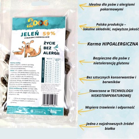 Karma z Jeleniem – Zimnotłoczona (100 g)