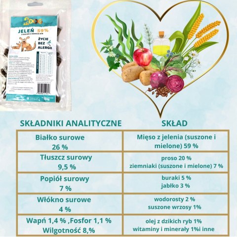 Karma z Jeleniem – Zimnotłoczona (100 g)