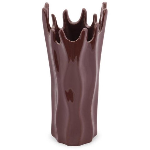 Wazon Ceramiczny Motyw Koralowca - Brązowy – 24 cm
