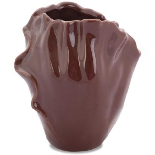 Wazon Ceramiczny Płatki Kwiatów - Brązowy – 12,5 cm