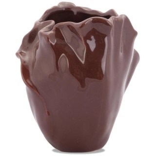 Wazon Ceramiczny Płatki Kwiatów - Brązowy – 12,5 cm