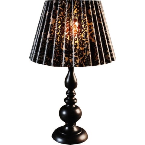 Lampa z Ażurowym Kloszem – Czarna Koronka