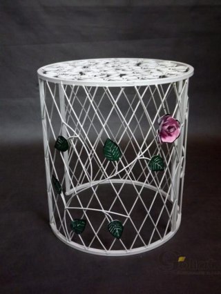 Kwietnik Prowansalski z Motywem Róży – 43 x 38 cm
