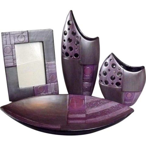Ramka na Zdjęcie Ceramiczna - Fioletowa - 23x18 cm