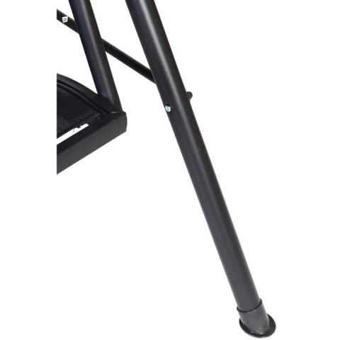Sofa Wisząca Ogrodowa z Daszkiem - Czarna - 173 cm