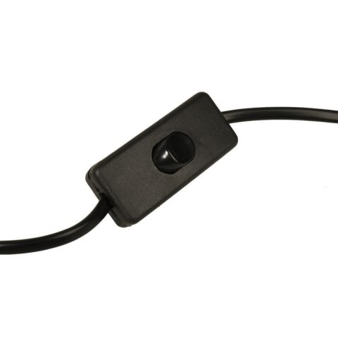 Lampa Stołowa w Kształcie Ananasa z Czarnym Abażurem - 38 x 20 cm