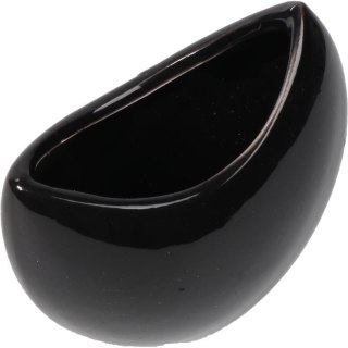 Wazon Ceramiczny Czarna Łódka – 10 cm