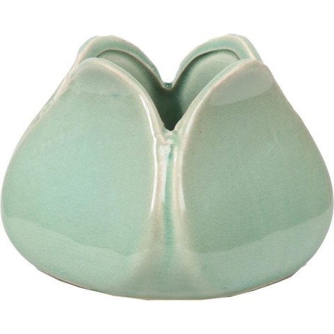 Wazon Ceramiczny Kwiat - Turkusowy – 10 cm