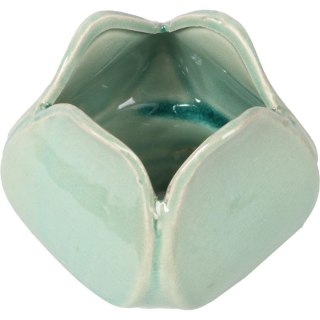 Wazon Ceramiczny Kwiat - Turkusowy – 10 cm