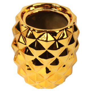 Szkatułka Ceramiczna na Biżuterię – Złoty Ananas – 23 cm