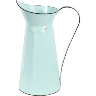 Metalowy Dzban Dekoracyjny do Kwiatów – Miętowy – 38 cm