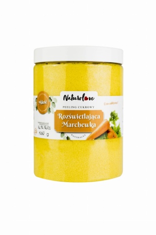 Rozświetlający Peeling Cukrowy – Esencja Złotej Marchwi – 1 kg