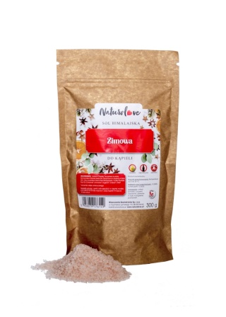 Rozgrzewająca Sól Himalajska – Korzenna Pomarańcza z Wanilią – 300 g