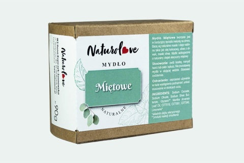 Orzeźwiające Mydło w Kostce – Krystaliczna Mięta – 90 g