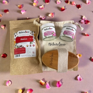 Zestaw Prezentowy "Rozkoszny" + SZCZOTKA DO MASAŻU – Domowe SPA Premium