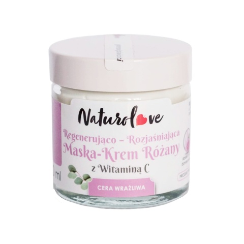 Regenerujący Krem-Maska do Twarzy – Aksamitna Róża z Witaminą C – 60 ml