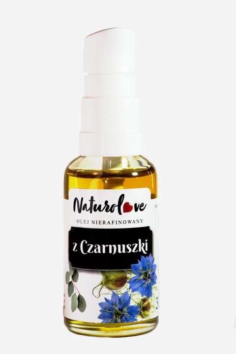 Nierafinowany Olej z Czarnuszki – Złoto Faraonów na Problemy Skórne – 30 ml