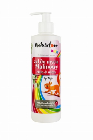 Malinowy Żel 2w1 do Ciała i Włosów – Kids by Maja – 280 ml