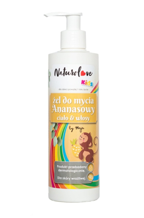 Ananasowy Żel 2w1 do Ciała i Włosów – Kids by Maja – 280 ml