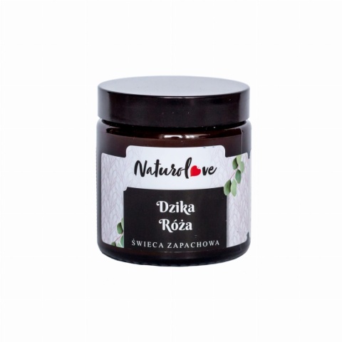 Świeca Sojowa – Aksamitna Dzika Róża – 120 ml