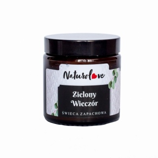 Świeca Sojowa – Zielony Wieczór z Aloesem – 120 ml
