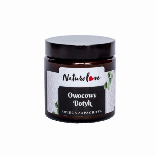 Świeca Sojowa – Owocowy Dotyk Lata z Nutą Wiśni – 120 ml