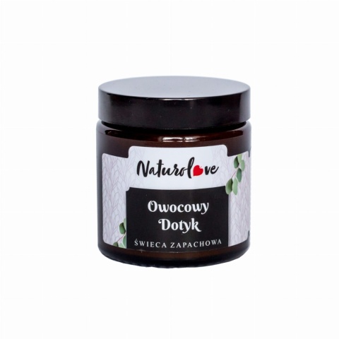 Świeca Sojowa – Owocowy Dotyk Lata z Nutą Wiśni – 120 ml