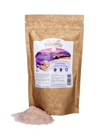 Naturalna Sól Himalajska do Kąpieli – Lawendowy Relaks po Wędrówce – 300g