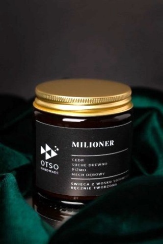 Świeca Sojowa: Milioner (Męski Szyk) – 120 ml