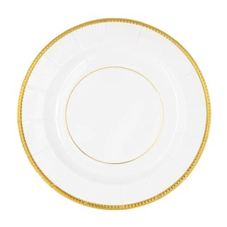 Talerzyk papierowy Elegant Gold 8cali 6szt. 155196