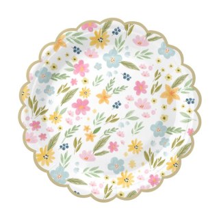 Talerzyk papierowy Polne Kwiaty 7cali 6szt. 155226