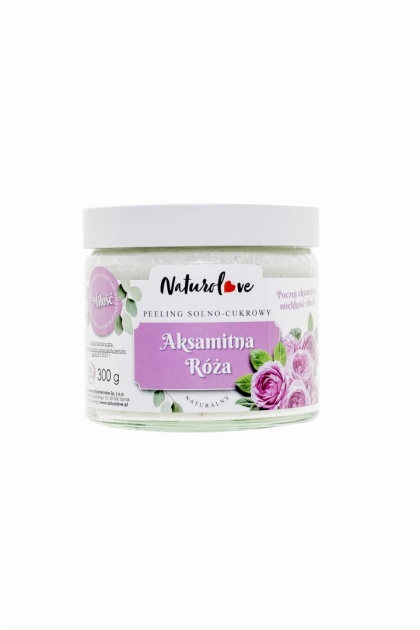 Odnawiający Peeling Solno-Cukrowy – Aksamitna Róża – 1 kg