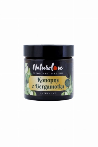 Kojący Dezodorant w Kremie – Konopie i Bergamotka – 60 ml