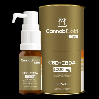 Surowy Olejek do Wszechstronnej Suplementacji – Kannabidiol i Kwas CBDA – 12 ml