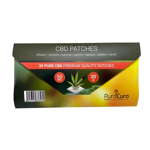 Innowacyjne Plastry CBD PuroCuro na Całodobowy Balans – Ekstrakt 50 mg (24h Uwalniania) – 30 szt.