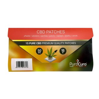 nnowacyjne Plastry CBD PuroCuro na Całodobowy Balans – Ekstrakt 50 mg (24h Uwalniania) – 15 szt.
