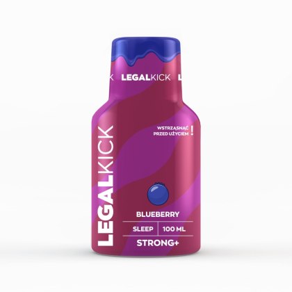 Relaksujący Shot Konopny STRONG+ do Codziennego Balansu – Olej Konopny, L-Teanina i Borówka – 100 ml