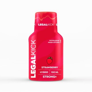 Soczyście Owocowy Shot Konopny STRONG+ do Codziennego Balansu – Olej Konopny, L-Teanina i Truskawka – 100 ml