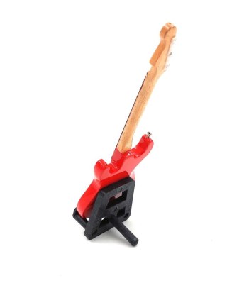 Miniaturowa Gitara Elektryczna na Stojaku – Drewno Mahoniowe – Skala 1:6