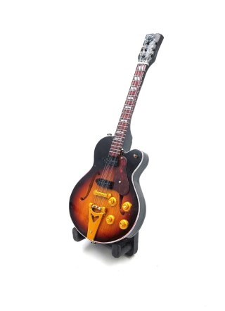 Miniaturowa Gitara Elektryczna z drewna mahoniowego - Motyw Król Rock'n'Rolla – Skala 1:6