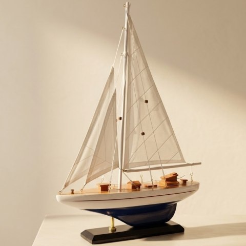 Model Jachtu Żaglowego – Styl Marynistyczny – 42 cm